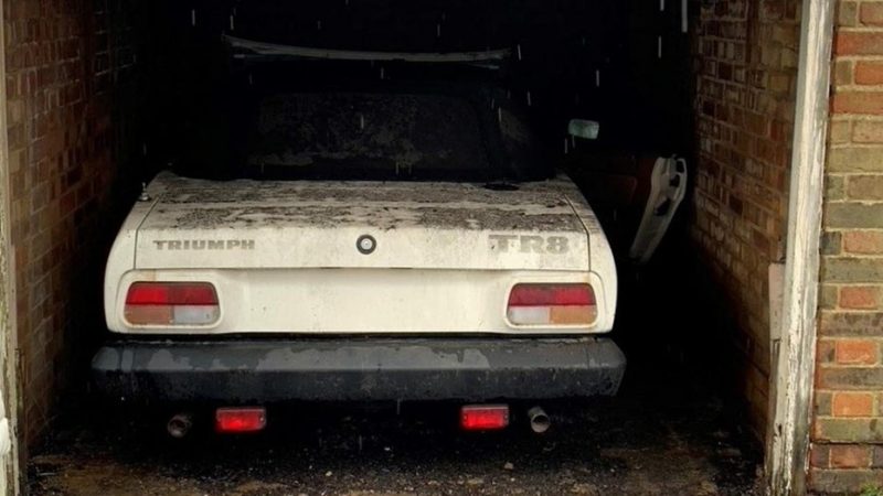Rare Triumph TR8 ‘English Corvette’ found parked in garage for 40 years