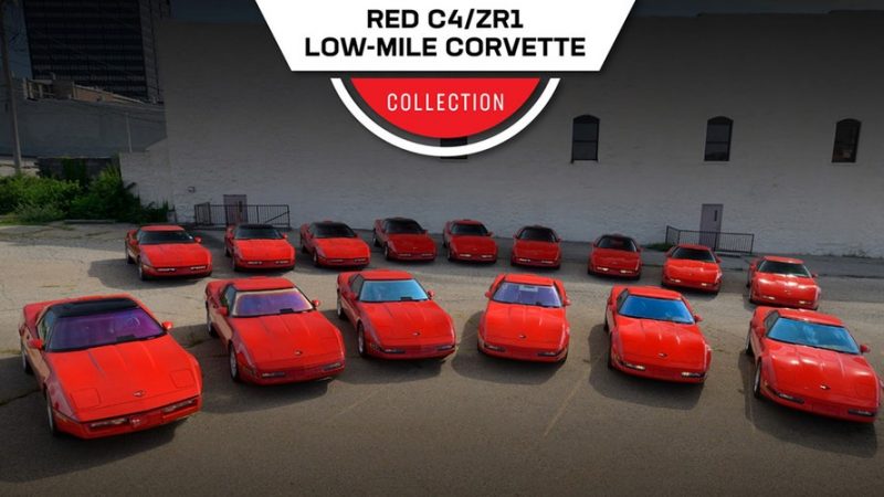 Unique collection of 15 red Corvettes up for sale