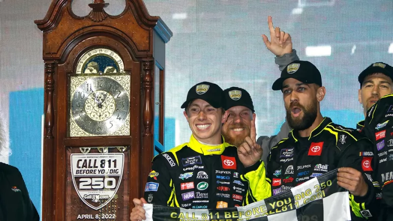 NASCAR: Here’s how Brandon Jones’ Martinsville grandfather clock trophy was delivered to his home